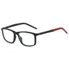 Novos Óculos Esportivos Masculinos Anti Luz Azul Lentes Planas Armação Quadrada Óculos de Negócios Armação de Silicone para Óculos Atacado