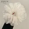 Diadema de Red con Lunares Grande y Esponjosa de Ouni Coreana 2025 Nuevo Accesorios para el Cabello Super Hada Francesa Perezosa para Mujeres