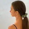 Miaode 2026 Nuevo Pañuelo Triángulo Gradiente Láser Accesorio Elástico para el Cabello Scrunchie Plisado Iridiscente Goma para Cola de Caballo Baja