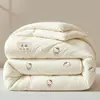 Colcha de fibra de soja grado A para maternidad e infantil, colcha suave y acogedora de primera calidad para primavera/otoño, colcha gruesa de invierno, núcleo de colcha para dormitorio estudiantil