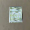 Venta al por mayor Transfronterizo Yeso Vela Aromaterapia 26 Pegatinas de Alfabeto Pegatinas Digitales de Metal Pegatinas Combinadas Pegatinas para Uñas
