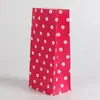 Exportação Cor Cor Salpicada Onda Ponto Não Portátil Pequeno Cosmético Presente Joia Doce Branco Papel Kraft Sacola