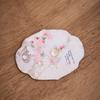 Posavasos de Hilo de Nube Begonia Impermeable Doble Cara Tela Nueva China Soporte para Ollas del Hogar Aislamiento Térmico Posavasos Portavasos de Té Piezas de Repuesto para Ceremonia de Té
