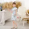 Vestido de Niña Verano Nueva Llegada Hanfu Elegante Vestido Cheongsam Grande para Niños Verano Niña Vestido de Princesa