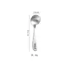 Cuchara Pequeña de Acero Inoxidable 304 Mate Caricatura Cuchara Infantil Linda Cuchara para Comida de Bebé Mango Corto Cuchara para Postre Cuchara Pequeña