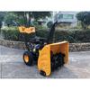 Park District Pequeno Varredor de Neve Inverno Estrada Ao Ar Livre Equipamento de Remoção de Neve Mão Empurre Automático Gasolina Removedor de Neve