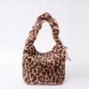 Otoño e Invierno Nuevo Bolso de Piel con Estampado de Leopardo para Mujer Estilo Coreano de Moda Bolso Hombro tipo Bollo Bolso Cruzado con Estampado de Cebra Bolso de Peluche