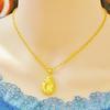 Colar de gota de água dourada com pingente de alta qualidade, moda feminina, design de nicho simples, corrente de clavícula para presente de meninas