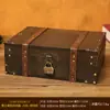 Caja de Almacenamiento Antigua de Madera Caja de Almacenamiento de Joyería Cosméticos de Escritorio Caja de Madera Caja de Accesorios para Manualidades Caja de Tesoros de Juguetes