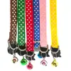 Coleira de cachorro estampada para animais de estimação de 1 cm, conjunto de gato ajustável, fivela de rosto de gato no pescoço, acessórios de corda de tração, anti-perda para atividades ao ar livre