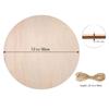 Adornos Colgantes Redondos de Madera en Blanco Adecuados para Manualidades DIY, Fiestas Navideñas y Otras Decoraciones para Árboles Festivos
