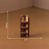 Serie de Muebles Miniatura de Mimbre para Armario para Paisajes en Miniatura, Accesorios de Decoración DIY para Casas de Muñecas, Adornos de Escritorio Mini