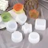 Materiales Hechos a Mano DIY Moldes de Silicona para Epoxy de Cristal AB Macetas para Suculentas Platos Adornos de Almacenamiento Moldes de Silicona de Espejo