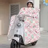Recubrimiento Impermeable de Cuerpo Completo Capa de Verano para Vehículo Eléctrico Cubierta a Prueba de Viento Parasol Cubierta a Prueba de Viento para Bicicleta Eléctrica Cortina Lateral Artesanía