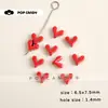 Colección Serie Roja de Accesorios de Lazo de Material Mixto, Cadena para Teléfono, Dijes para Bolsos, Colgantes DIY y Abalorios