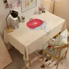 Série Sol Toalha de Mesa Maçã Tapete de Mesa de Centro de Alta Qualidade Toalha de Mesa de Jantar Luxuosa e de Ponta Impermeável e à Prova de Óleo