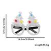 Gafas Decorativas Navideñas Monturas Accesorios para Fiestas Infantiles Gafas con Cuernos de Reno de Papá Noel Decoración Navideña Regalos