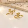 Brincos Irregulares Geométricos de Aço Fundido Transfronteiriços, Brincos Simples de Personalidade da Moda, Atacado de Joias Tendência