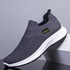 2026 Nuevos Zapatos Deportivos Casuales de Primavera para Hombre Transpirables sin Cordones Malla Fly-Knit para Hombres de Mediana Edad y Mayores Transfronterizos