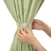 Abrazaderas para Cortinas, Joyería de Flor de Cristal Magnética sin Perforaciones, Hilos para Cortinas, Accesorios Decorativos Creativos de Lujo Accesible, Cortinas Nuevas