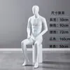 Modelo masculino para vitrine de loja de roupas, rosto galvanizado, manequim masculino de corpo inteiro, manequim de exposição