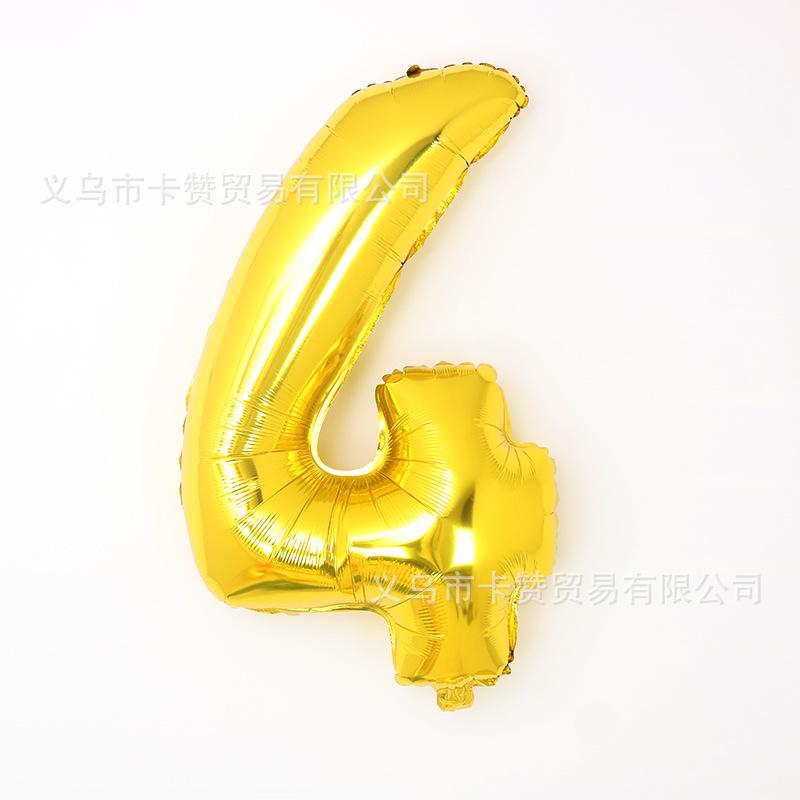 32寸胖版金色数字4