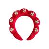 Diadema francesa retro transfronteriza con esponja alta, diadema con calavera torcida, toalla de terciopelo, horquilla para el cabello, accesorios para el cabello nuevos que combinan con todo para belleza femenina