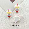 Acessórios de resina brilhantes de monstrinhos do Ultraman para DIY de capa de celular, presilha de cabelo, adorno de cabeça, adesivo de geladeira, material para joias de roupa