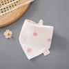 Toalha de Saliva para Bebê, Toalha Triangular de Algodão Penteado de Camada Dupla, Babador Infantil com Botões de Pressão Duplos, Algodão Puro Amigo da Pele de Recém-Nascido