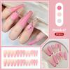 Esmalte de uñas exclusivo transfronterizo Parche de uña postiza de cuadros con pedrería Día de San Valentín ventas directas de fábrica de esmalte de uñas