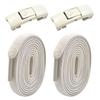 Hebilla de Cordón Elástico Perezoso de 8 mm Sin Atar Cordón de Zapato Elástico de 8 mm de Ancho para Hombres y Niños Sujetador Sin Atar