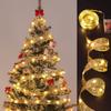 Nova fita de LED transfronteiriça, corda de luz de Natal, corda de luz, fita dourada, caixa de presente de árvore de Natal, fita decorativa