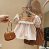 Conjunto de Shorts de Verano para Niñas Estilo 2026, Vestido Bordado para Niñas, Elegante Conjunto de Dos Piezas para Bebés y Niños