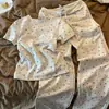 2026 Nuevo Lindo Gris Dibujos Animados Gato KT Conjunto de Shorts con Tirantes Verano para Mujer Dulce Casual Ropa de Casa Conjunto
