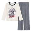 Pijama con Almohadillas para el Pecho para Mujer Primavera y Otoño Invierno 2025 Nuevo de Manga Larga Dibujos Animados Dulce Talla Grande Conjunto de Ropa para el Hogar