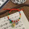 2026 Festival do Barco-Dragão Pulseira de Corda Colorida Bênção Feita à Mão para Adultos, Crianças e Bebês, Pulseira de Sachê de Zongzi, Corda Vermelha, Novo