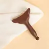 Pente de Massagem Feito de Sândalo para Meridianos, Massagem Capilar Anti-Estática nos Pontos de Acupuntura, Pente de Massagem Quadrado Universal, Ferramenta de Gua Sha para Cabeça e Pescoço