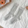 Calcetines Finos de Media Pantorrilla para Mujer de Primavera y Verano, Estilo Coreano Ins Estilo Ballet Calcetines de Algodón, Calcetines Largos Sin Costuras para Mujer