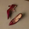 Super Macias e Confortáveis~ Couro Bovino de Primeira Camada Lavado, Sola Macia, Sapatos de Salto Médio para o Dia a Dia, Mocassins Femininos Bico Fino