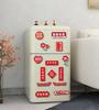 Decoración de Boda Chammit Adhesivo para Refrigerador para Habitación de Boda Arreglo de Dibujos Animados Adhesivo para Refrigerador con la Palabra Feliz para Habitación de Boda Artículos para Boda