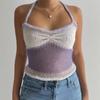 AliExpress - ¡Novedad de 2023! Chaleco sin mangas con cuello cruzado de verano para mujer europea y americana, con espalda descubierta y tirantes de punto sexy.