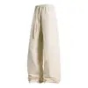 Calça Paracaidista Casual à Prova de Três Elementos Nova para Homens e Mulheres Estilo Hong Kong Solta com Múltiplos Bolsos Perna Reta Perna Larga Calça com Rebites Machete