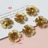 Peças de Flor de Cobre Metálico, Tampas de Flor, Acessórios, Headwear de Noiva Criativo Feito à Mão para DIY, Acessórios de Cabelo, Materiais Decorativos