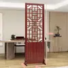 Nuevo biombo de estilo chino para sala de estar, plegable y móvil, de madera maciza, estilo chino, para entrada, dormitorio, divisor de barrera hueco