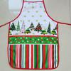 Delantal Decorativo Navideño Estampado a Color Delantal de Cuello Halter Decorativo Delantal con Cordones Delantal Impermeable y a Prueba de Aceite Delantal de Venta al por Mayor Transfronteriza