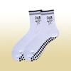 Calcetines de Yoga hasta la pantorrilla para mujer, Calcetines para piso de Fitness, Calcetines de Algodón, Calcetines Deportivos, Calcetines Transpirables que absorben el sudor, Calcetines de Pilates, Pantalones de Tiburón