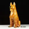Perro de Cerámica Tang Sancai Adornos de Perro Perro del Zodiaco Decoraciones para el Hogar Decoración de Vestíbulo Perro Lobo Regalo de Inauguración