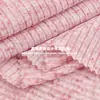 Tecido de linho de textura leve 140g jacquard de tricô ultrafino com nervuras tecido stretch para camada base de primavera e verão proteção solar saída de praia