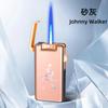 Encendedor de Inyección Directa Portátil de Moda con Patrón de Aurora Colorido de Aspecto Elegante Encendedor a Prueba de Viento de Llama Azul Regalo Venta al Por Mayor