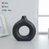 Vaso de Cerâmica Estilo Escandinavo Ins Vaso Círculo Enfeites Criativos para Casa Sala de Estar Artesanato de Cerâmica Enfeites Transfronteiriços
